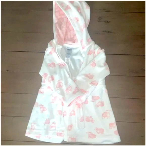NWT Carter’s 0-9 months Just One You Baby Girls’ Bath Robe - Picture 4 of 9